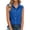 Blue, variant on QASIEATN Womens Daily Casual Linen Shirts Sleeveless Shirts Tops Casual Blouses Loose Fit Shirt Tank Fall Fashion Outfits