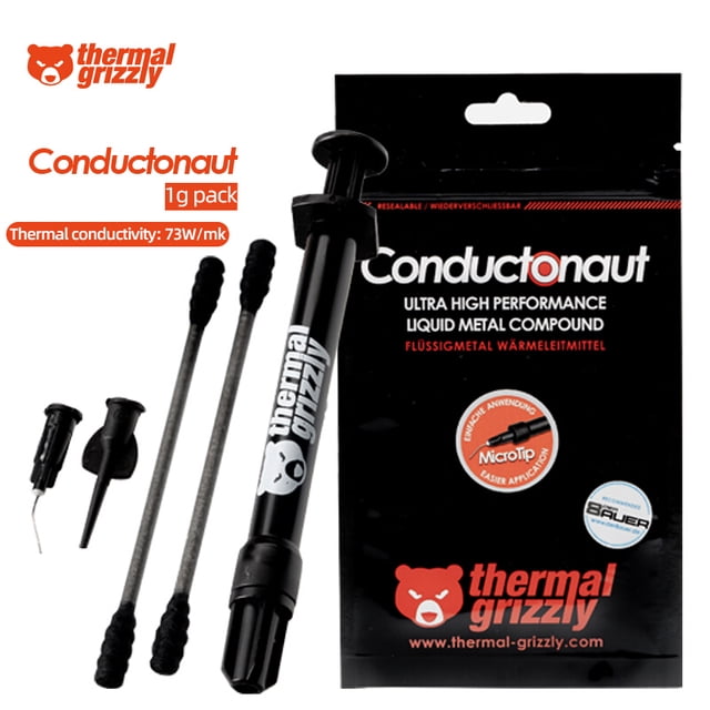 Conductonaut Liquid Metal Thermal Grease 73W/mk Thermal Paste CPU GPU Cooling Silicone Grease C 1g