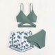 thumbnail image 2 of Odeerbi 3-11 Años Bikini de Tiras de Playa de Verano Niñas Con Braguita de Bikini Traje de Baño de Tres Piezas Con Corte Hawaiano, 2 of 7