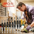 thumbnail image 3 of 9PCS Door Window Hinge Hole Opener Puncher Hexagon Handle Drill w/Wrench, 3 of 11