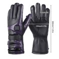 thumbnail image 3 of Guantes unisex para bicicleta eléctrica, 3 modos de calefacción, piel sintética, invierno, senderismo, esquí Guantes calefactables eléctricos, 3 of 7