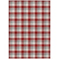 thumbnail image 2 of Addison Rugs Chantille Indoor/Outdoor Transitional Plaid Red Washable Rectangle Rug, 2'6" x 3'10", 2 of 6