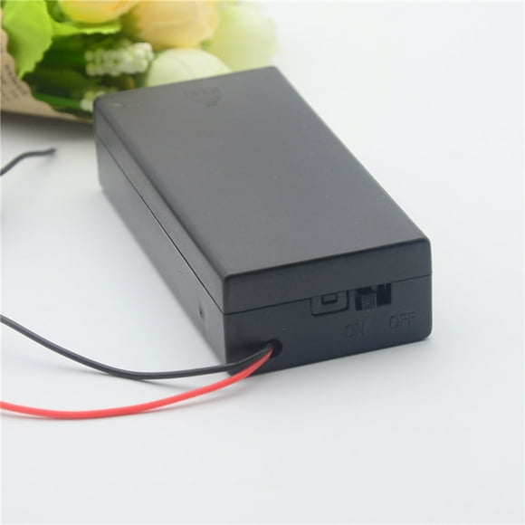 Yhmxh Electronics Phone Accessories New 6 x AA Battery Case Storage With DC2.1 Power For Holder