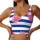 thumbnail image 1 of Balery Flamingo Sujetadores deportivos con espalda cruzada para mujer, acolchados, sin costuras, de alto impacto, ideales para yoga, gimnasio, entrenamiento y fitness.-X-Large, 1 of 8