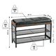 thumbnail image 3 of Banco Zapatera Organizadora con Asiento Acolchado y 2 Repisas para Entrada o Recámara, 3 of 8