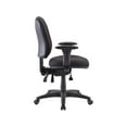 thumbnail image 2 of Lorell Mid-back Task Chair 26-3/4"x26"x39-1/4"-42" Black 66128, 2 of 15