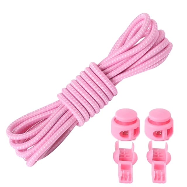 1 Paire de Lacets Ronds Élastiques de 3,28 Pieds avec Verrou et Clip pour Cordon