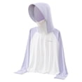 thumbnail image 2 of Mceream Chandails à Capuche Protection Solaire en Soie Glacée Upf50+ pour Enfants, Manches Longues Raglan, Fermeture Éclair, Refroidissants, Chaqueta de Invierno Para NiñA, Violet, 5 Ans, 2 of 3