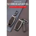 thumbnail image 5 of Key Fob Cover Compatible with Mitsubishi Outlander 2021-2025 2 Button Metal Keychain Case Holder Protector,2 Buttons B Keychain Red, 5 of 9