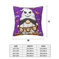 thumbnail image 3 of Halloween Throw Pillow Covers, Halloween Happy Old Man F Square Pillow Cases with Invisible Zipper for Halloween Decorations, Farmhouse Halloween Decor 12x12, 3 of 7