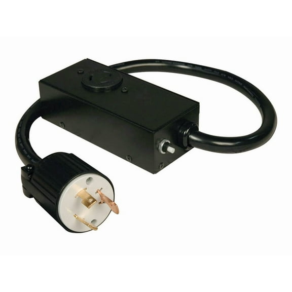 Tripp Lite Heavy-Duty Power Extension Cord - with 20 AMP Breaker, 20A, 10AWG (NEMA L5-30P to NEMA L5-20R) 2-ft.