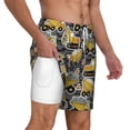 thumbnail image 6 of Rocae Excavator At Work for Men's Swim Trunks Quick Dry With Two Side Pockets and One Lined Patch Pocket3X-Large, 6 of 9