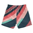 thumbnail image 7 of FORMRS Boys Swim Trunks Quick Dry Mesh Liner Boardshorts Sizes XS-XL, Pink Geometric, 7 of 7