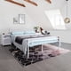 thumbnail image 1 of Cama Vida lujosa HOMEMAKE FURNITURE Somier de hierro BASELI FULL WHITE, 1 of 9