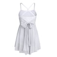 thumbnail image 2 of vastwit Kids Girls Sparkly Sleeveless Ballet Dance Dress Lyrical Ballerina Leotard Irregular Skirt Overlay White 6, 2 of 7