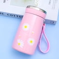 thumbnail image 4 of Termo de agua con forma de margarita pequeña, portátil, para estudiantes masculinos y femeninos., 4 of 5