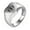 Silver Black 111, variant on Angel Number Rings for Women Heart Lucky 111 222 333 444 555 666 777 888 999 Stainless Steel Gifts for her Simple Cute Black Silver Gold Plated Jewelry Black 111 Size 10