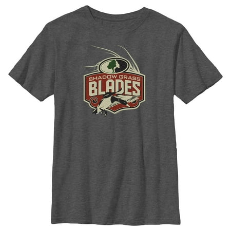 Boy s Mossy Oak Color Shadow Grass Blades Logo Graphic Tee Charcoal Heather Medium