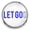 Blue, variant on Choose Color | Let Go, Let God Snap Jewelry Ginger Charm Button, For Interchangeable DIY Customizable Accessories