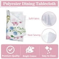 thumbnail image 3 of Spring Summer Floral Flowers Rectangle Tablecloth 60 x 84 Inch, Poppy Bellflower Bloom Decorative Table Cloth Wildflower Dining Table Cover, Butterfly Seasonal Dinner Party Picnic Decoration, 3 of 6