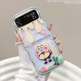 thumbnail image 1 of Cute Kuromi Kitty Wave Edge Soft Clear Silicone Phone Casing Samsung Galaxy Z Flip 4 3 Pu Case Transparent Shockproof Protective Cover, 1 of 4