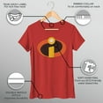 thumbnail image 5 of Junior's The Incredibles Classic Logo  Graphic Tee Red Large, 5 of 9