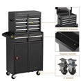 thumbnail image 3 of Odaof Big Rolling Tool Chest with Drawers and Wheels Tool Cabinet Tool Storage Removable,Rolling Tool box with Lockable Drawers, Toolbox for Mechanics Garage Workshop (Black), 3 of 8