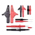 thumbnail image 1 of Multimeter Meter Test Lead Probes Kit 4mm Banana Plug Connectors Alligator Clips, 1 of 12