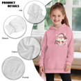 thumbnail image 6 of Psesaysky Girls Hoodies Pink Santa Claus Print Pullover Hooded Sweatshirts Kids Warm Casual Hoodie Dress Outfits Fall Winter Clothes for 11-12 Years, 6 of 7