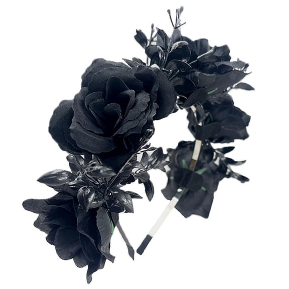 Headbands for Women Fashion Rose band Branch Wedding Wreath, Mexican Halloween Wedding Festival Headpiece Lightweight Hair Accessories