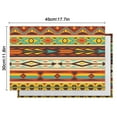 thumbnail image 5 of Artistic Tribal Style Boho Chic Flax Placemats Set of 6, 12x18 Inch Vintage Rustic Nordic Ethnic Patterns, Washable Style Table Mats for Dining Table, 5 of 5