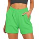 thumbnail image 1 of MKLEKYY Pantalones Cortos Para Mujer, Informales, De Verano, Con Cordón, Cómodos, Elásticos, De Cintura Alta, Para Correr Y Con Bolsillos, 1 of 4