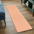 thumbnail image 4 of Peach Fuzz 2x6 Kitchen Runner Rug, Farmhouse Solid Orange Color Modern Art Non-Skid Rubber Backing Large Rectangle Rugs - Living Room Bedroom Home Office, Indoor Floor Mat Carpets Washable Rug, 4 of 9