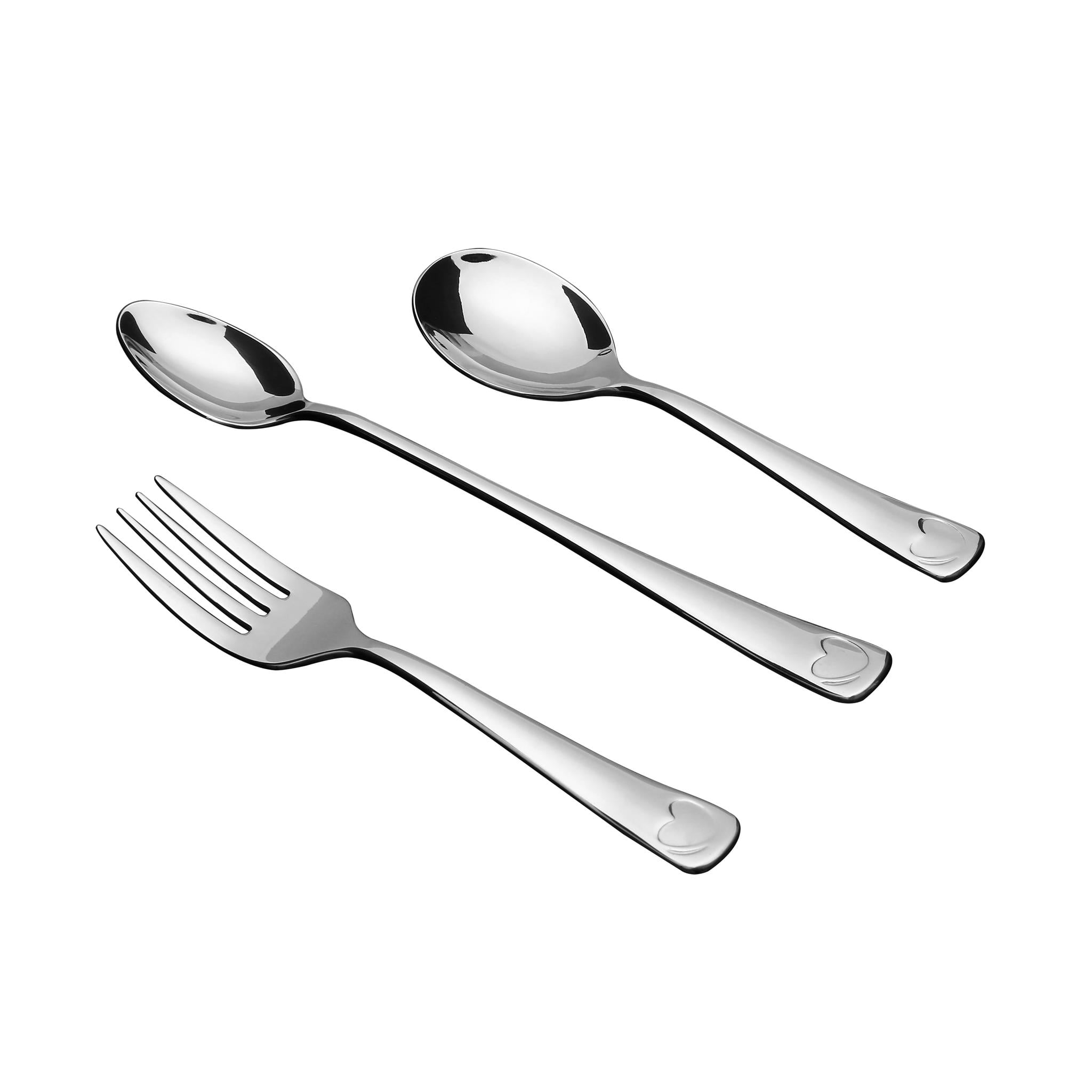 toddler flatware set FABLER 3-piece children ages 3 stainless steel *NEW* 