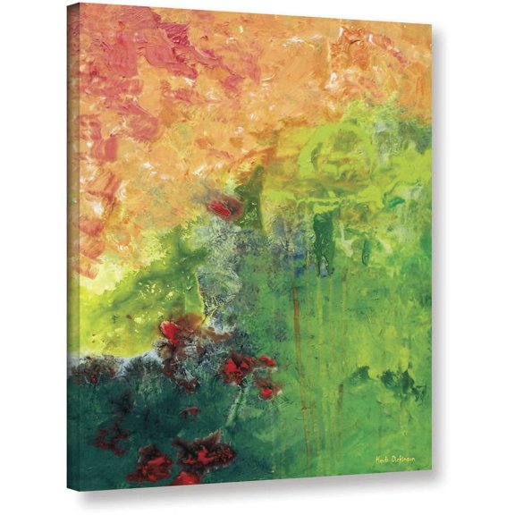 ArtWall Herb Dickinson "Garden's Edge" Gallery-wrapped Canvas