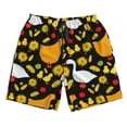 thumbnail image 3 of Uemuo Farm Goose Pattern Men's Swim Trunks Hawaiian Beach Bathing Suit Swimsuits Beach Quick-Dry Shorts with Pockets-XX-Large, 3 of 9