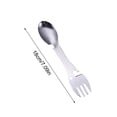 thumbnail image 2 of Boreal Craft Three In One Stainless Steel Multifunctional Fork Spoon Can Opener Outdoor Portable Kitchen Utensils round Dinner Table Set for 4 And Place Mat Placement Mats for Dining Table Washable, 2 of 7