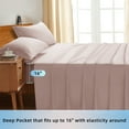 thumbnail image 7 of SONORO KATE RV Bed Sheets Set, 1800 Series Microfiber Deep Pocket 4 Pieces Luxury Soft Sheet Set, Short Queen, Light Pink, 7 of 7