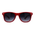thumbnail image 3 of Classic Iconic Pop Color Horn Rim Sunglasses Red Smoke, 3 of 4