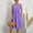 Purple, variant on NTACZA Midi Dresses for Women Sleeveless A-line Cotton Linen Casual with Pockets