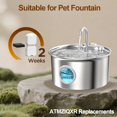 thumbnail image 2 of Filtros para fuente de agua para gatos ATMZIQXR, paquete de 12, set de carbón y esponja, 2 of 9