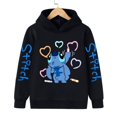 thumbnail image 3 of Ropa divertida Navidad Disney Stitch Sudadera con capucha niños dibujos animados chico niña niño Lilo y Stitch sudadera con capucha bebé Casual Top, 3 of 5