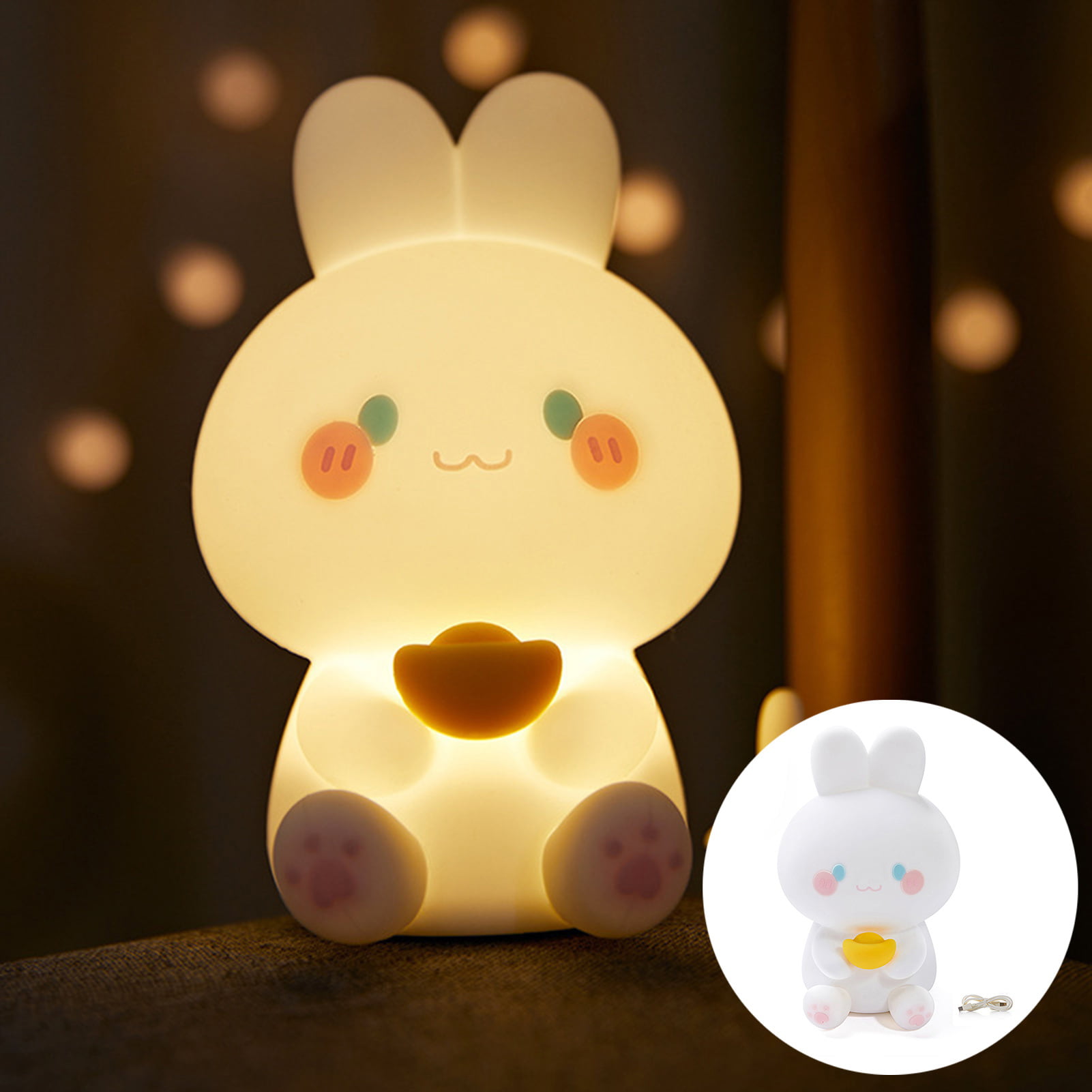 My lampe veilleuse big Bunny - Beige clair - Kiabi - 29.99€