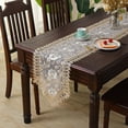 thumbnail image 4 of CHUANK Lace Table Runner Embroidered Dresser Scarf Macrame for Kitchen Dining Picnic Coffee Table Wedding Banquet Home Decoration, 4 of 6