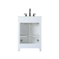 thumbnail image 2 of Elegant Kitchen and Bath 24 Inch Single Bathroom Vanity In White, 2 of 7