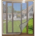thumbnail image 1 of Density Mesh Window Screen, Precision Stitching & High-Density Mesh Technology for Gray Mesh White Frame, Up To Max 100 X 125Cm, No Punching & Breathable and Ventilation for Various Window Types, 1 of 5