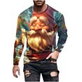 thumbnail image 2 of WXLWZYWL Ugly Christmas Sweater Light Up Funny Party Pullover Men Holiday Knit Pullover Matching Ugly Christmas Sweater Sweatshirts, 2 of 4
