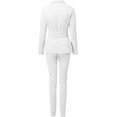 thumbnail image 5 of QIUYI Formal Pantsuits for Women Evening Party Wedding Guest 2 Piece Outfits Sets Work Office Casual Dressy Pant Suits, 5 of 6