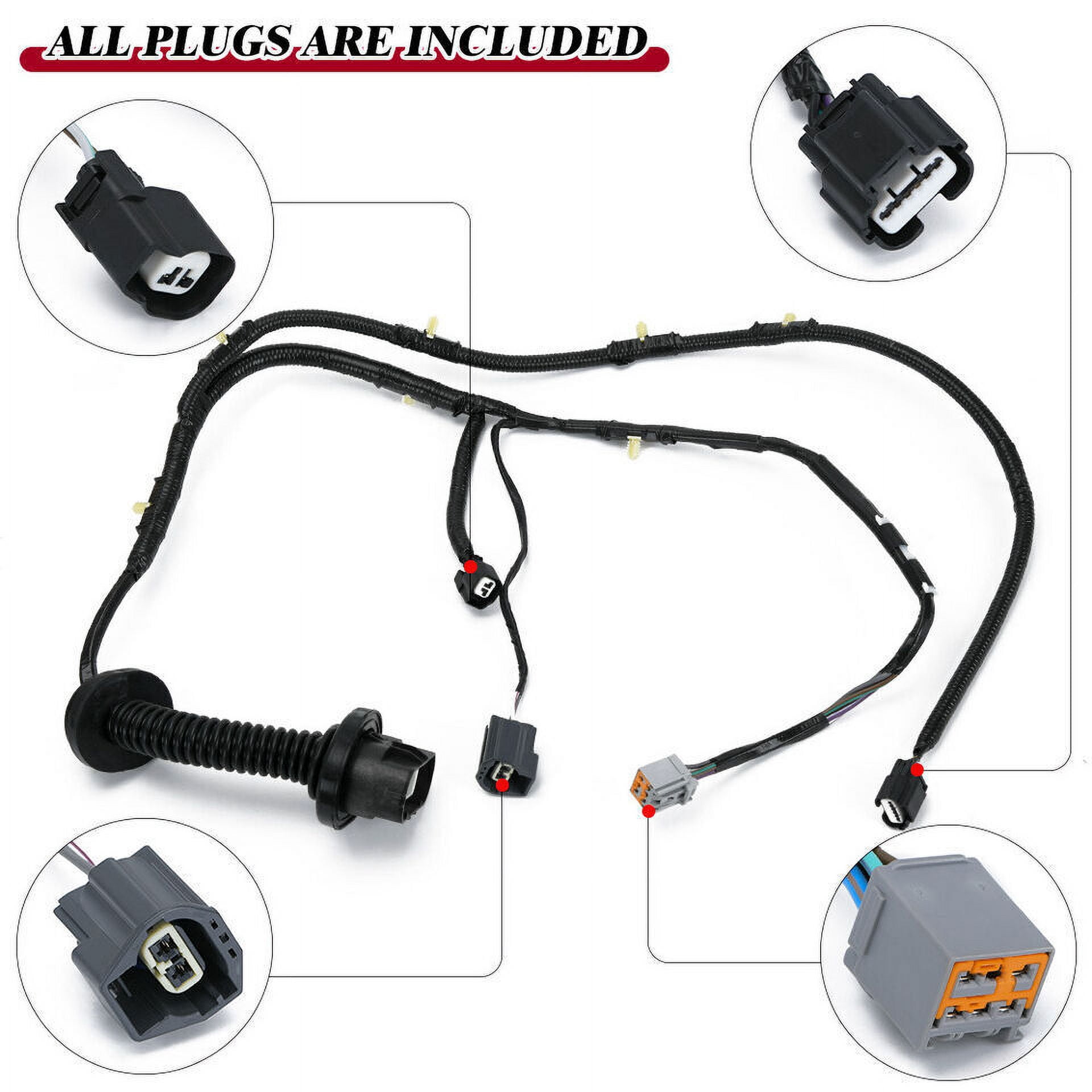 RH Rear CREW Cab Door Wiring Harness Jumper w/ Power For 2009-2014 Ford F150