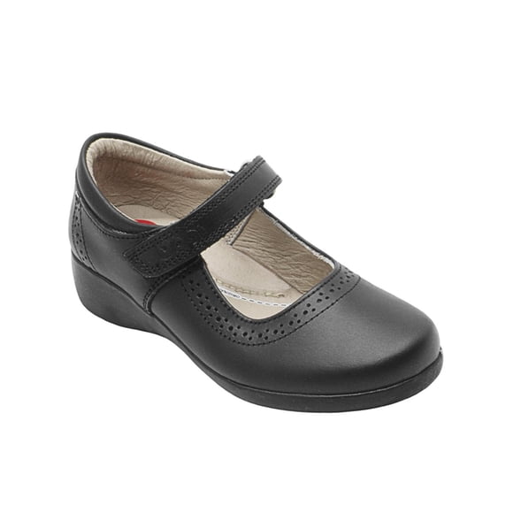 Zapato Escolar Para Niña Broche Dogi® Piel Color Negro negro 20.5